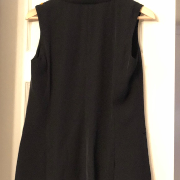 Calvin Klein Black Sleeveless Blazer Vest - Picture 3 of 6